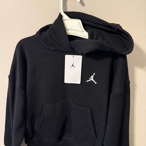 Jordan Black Hoodie with Iconic Logo